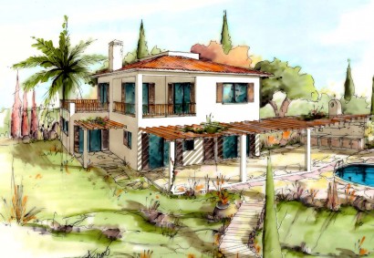 Tala, Paphos Freistehende Villa zum Kaufen | SY11930